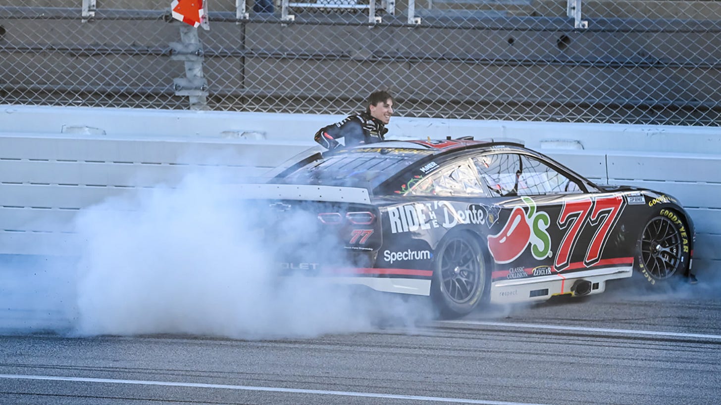 Carson Hocevar took his first career NASCAR Cup Series win in the Jack Link's 500 at Talladega.