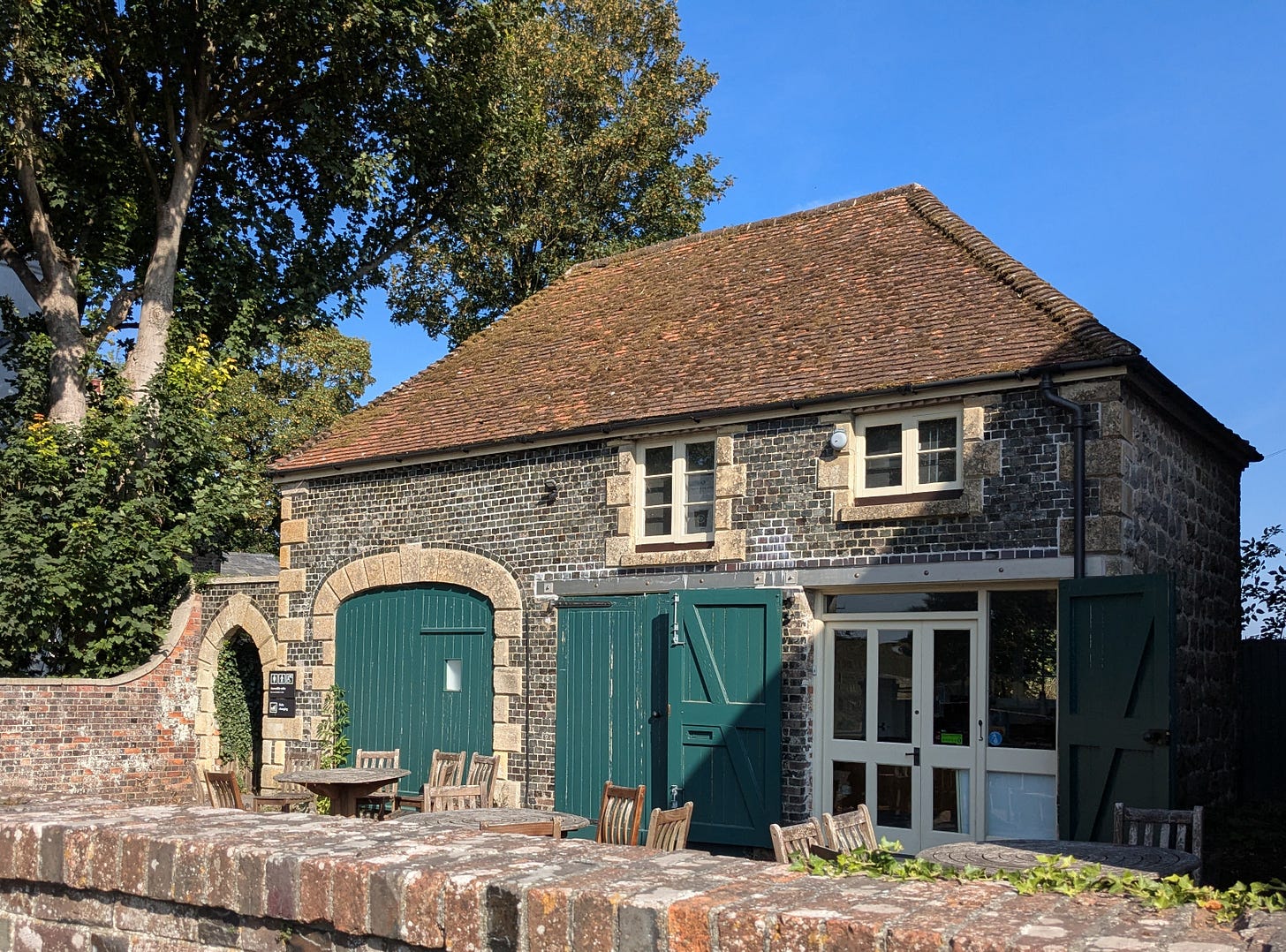 A brick built, old property, with store and little shop downstairs, and living quarters upstairs.