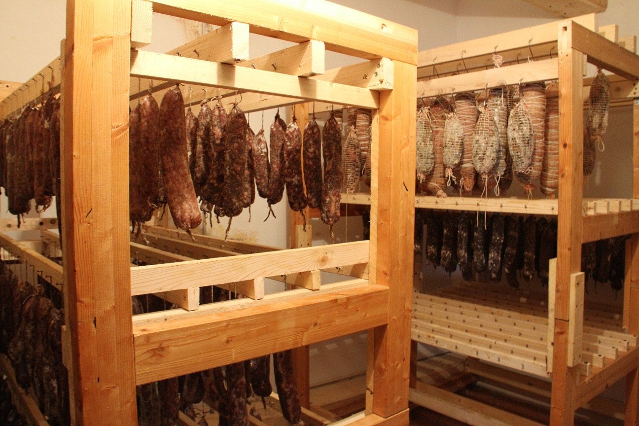 Aleks Klinec - Salami ageing room