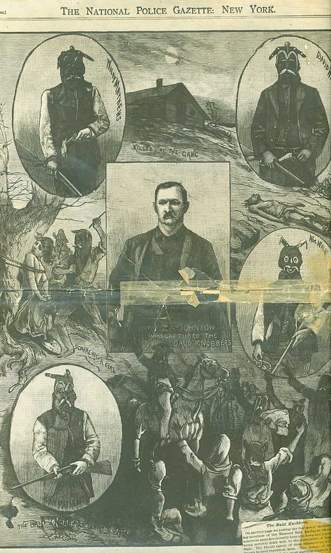 Img1: Historic Marker at the hanging site. Img2: David and William's grave. Img3: Newspaper clipping from the trial period
