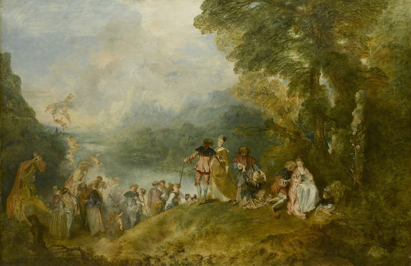 Watteau Pèlerinage à l'île de Cythère Watteau Pèlerinage à l'île de Cythère