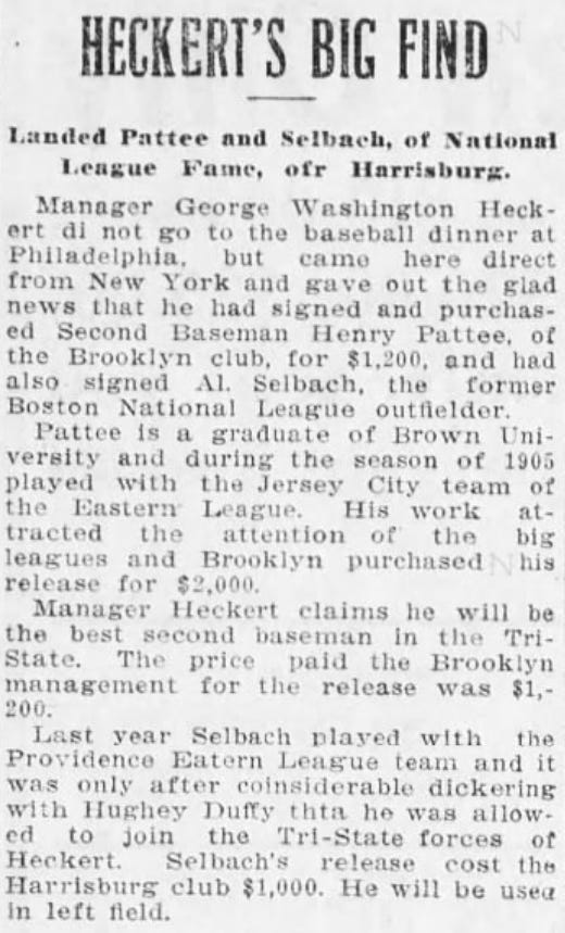 1907 Harrisburg Telegraph