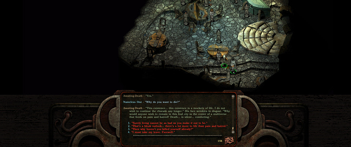 Δείγμα των διαλόγων στο Planescape: Torment: Enhanced Edition