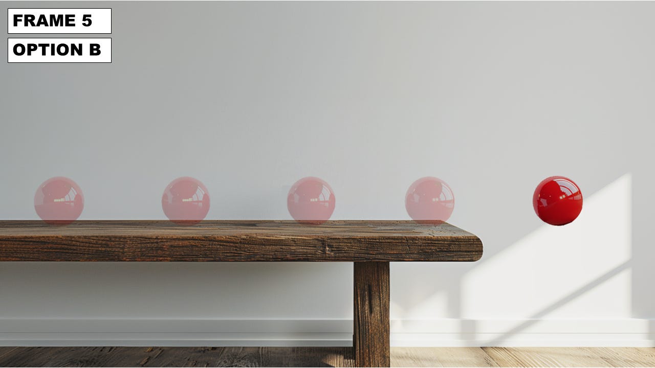 A wooden bench with pink balls on it

Description automatically generated