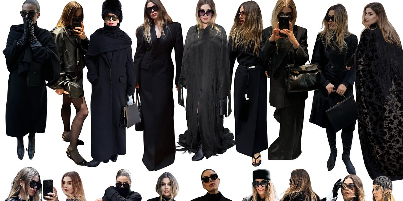 The timeless allure of wearing all black