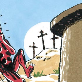 My Easter cartoon: Death’s bad day