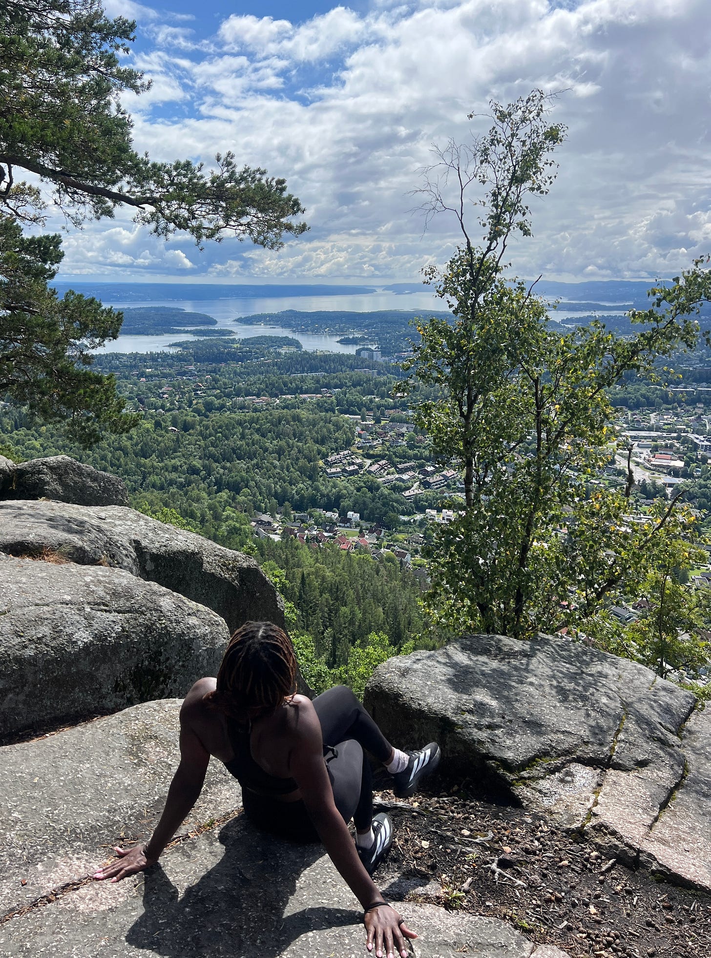 Hike summit in Oslo, Norway