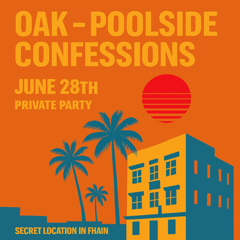 Cover Image for Ohne Anmeldung Kollektiv (OAK) presents: Poolside Confessions
