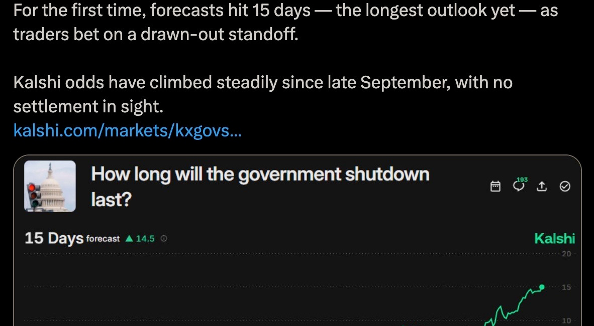 THE UNIPARTY GOVERNMENT SHUTDOWN SCAM DAY 4: House GOP to Extend Recess Through October 13