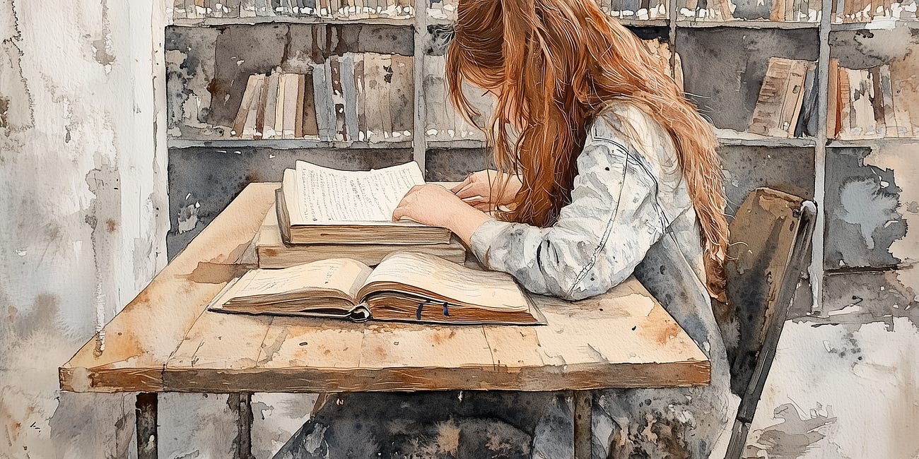 The girl who read the whole library