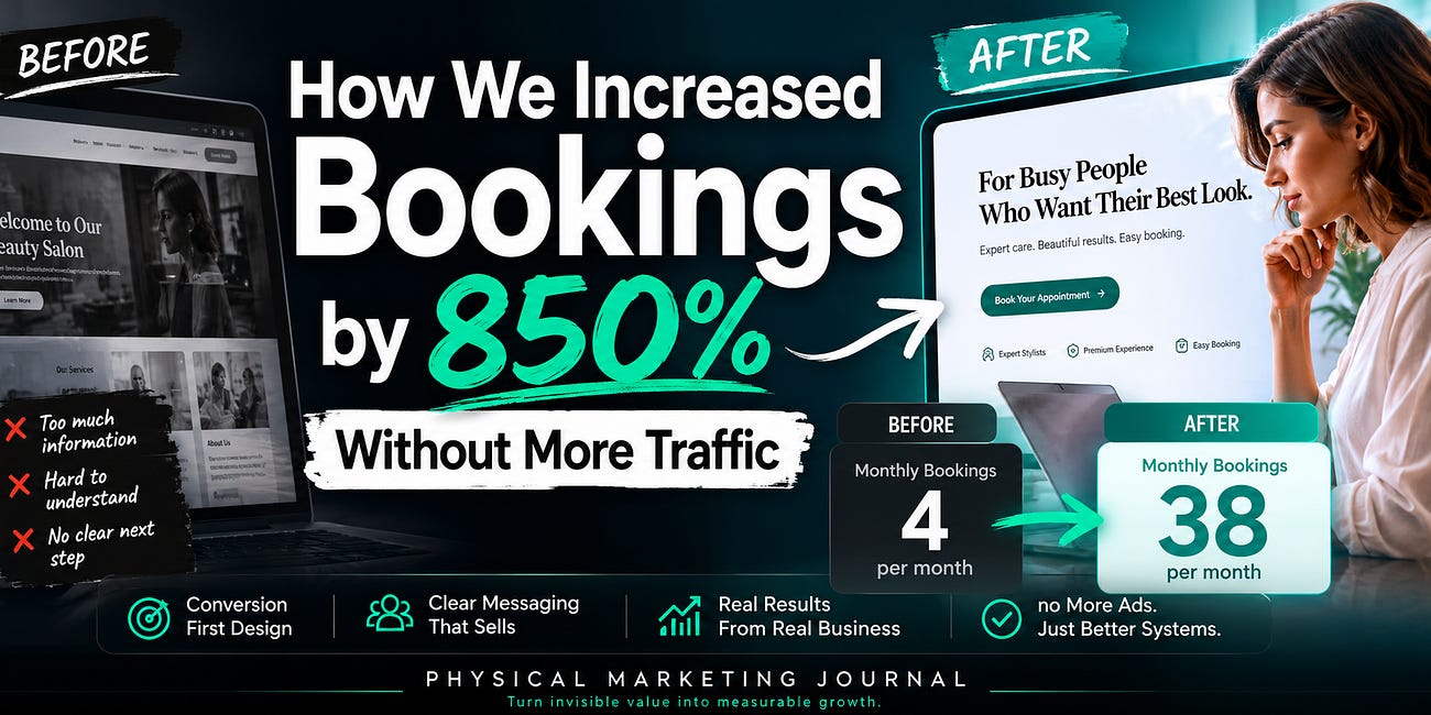 How Turning One Website Into a Landing Page Increased Bookings by 850%