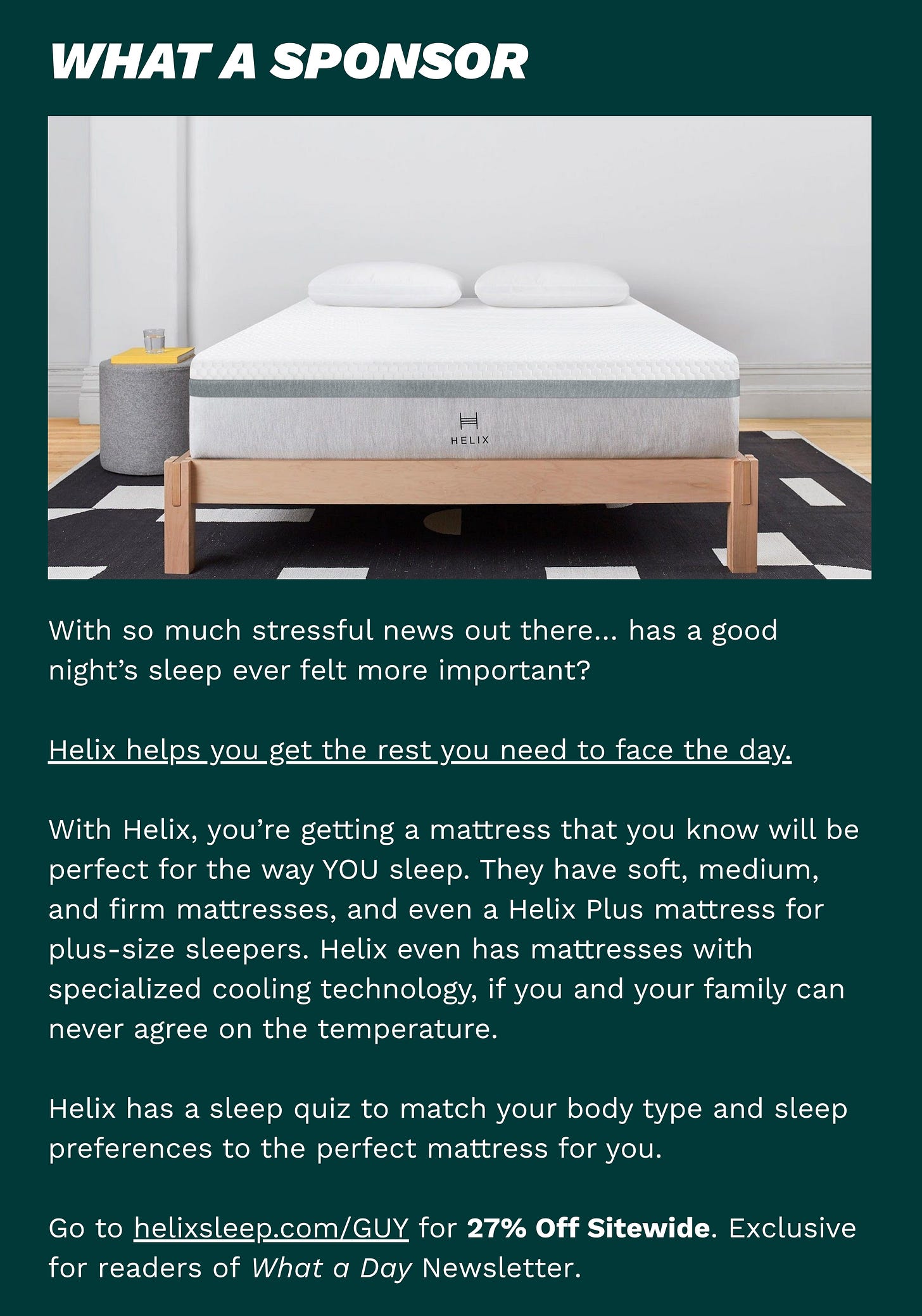 An ad for Helix