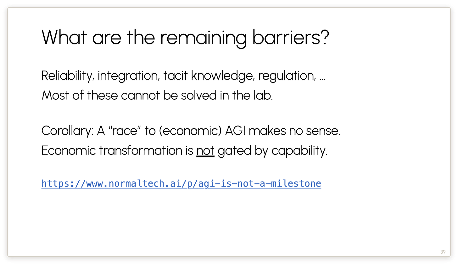 What are the remaining barriers? What are the remaining barriers?