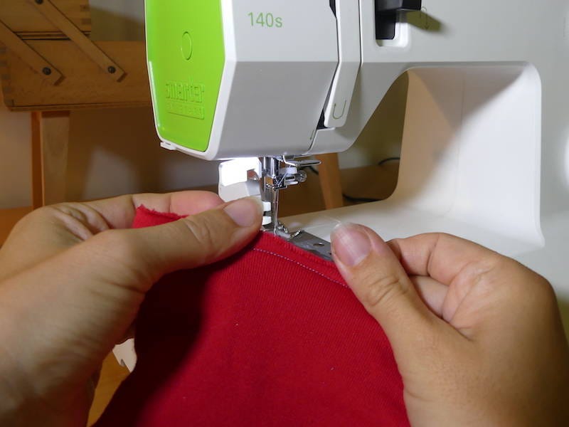 press the fabric