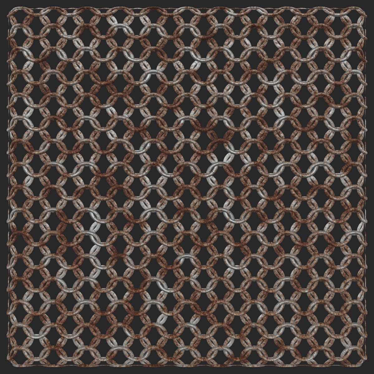 ArtStation - Rusty Round Iron Chainmail