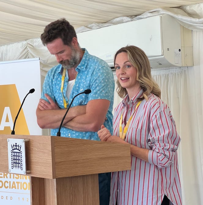 Damian Hinds MP, Ian Murray MP, Stig Abell and Kate McCann from Times Radio,Stephen Woodford, Advertising Association's Chief Executive.  