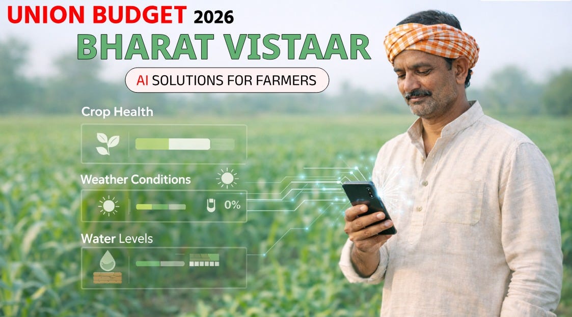 Union Budget 2026 and Bharat Vistaar: AI Solutions for Farmers Union Budget 2026 and Bharat Vistaar: AI Solutions for Farmers