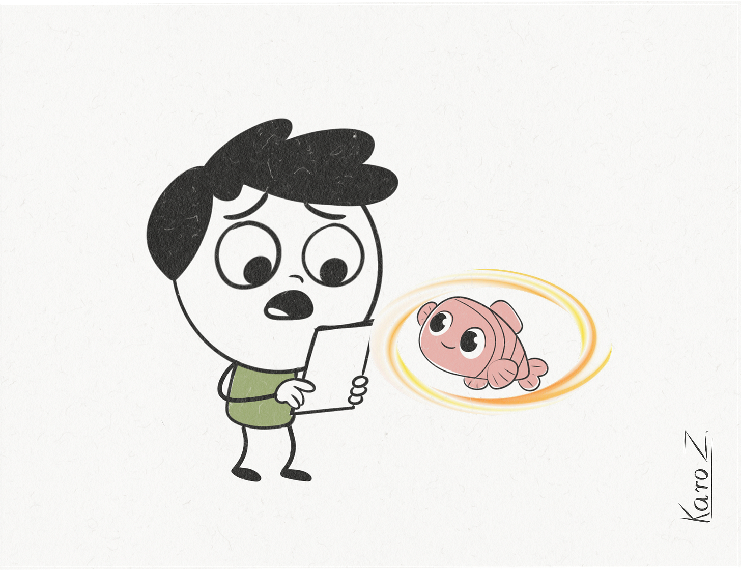 Minimalist cartoon illustration of a happy stick-figure character holding a smartphone, gazing at a floating pink fish emoji surrounded by hearts, thumbs-up icons, and fish bones. The drawing playfully captures emotional connection and affection in digital communication. Soft colors and hand-drawn textures enhance the whimsical tone. Minimalist cartoon illustration of a happy stick-figure character holding a smartphone, gazing at a floating pink fish emoji surrounded by hearts, thumbs-up icons, and fish bones. The drawing playfully captures emotional connection and affection in digital communication. Soft colors and hand-drawn textures enhance the whimsical tone.