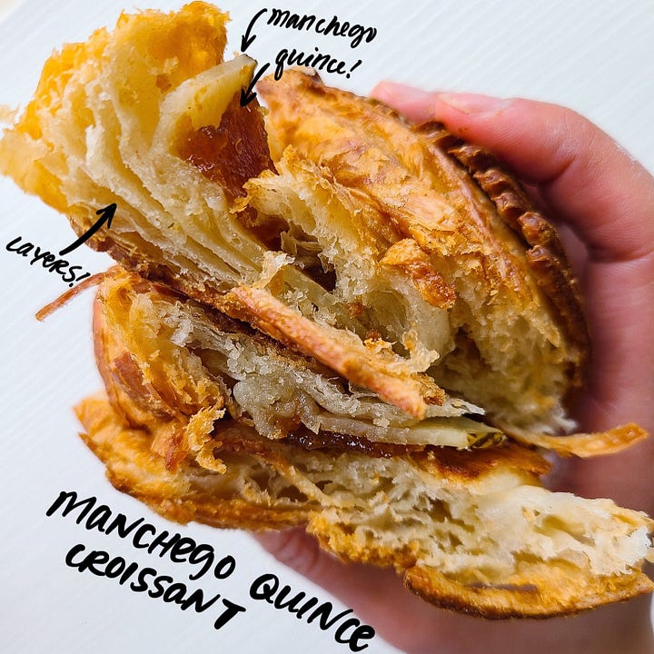 Eclairons Manchego Quince Croissant