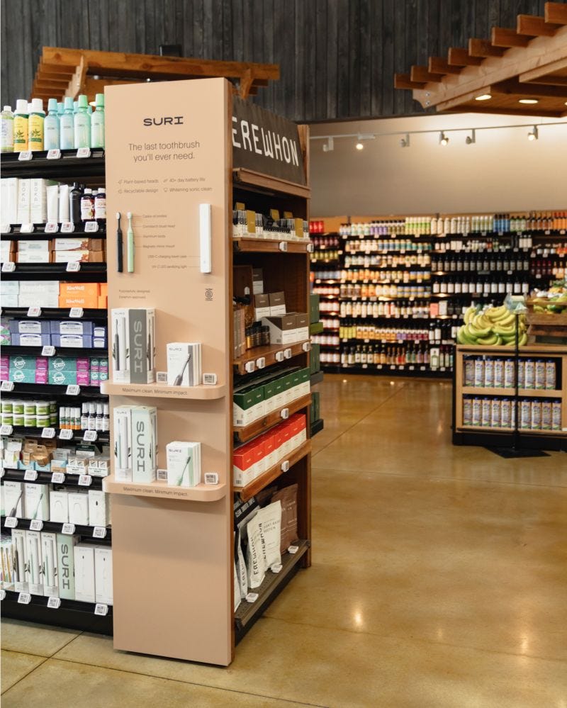 Couldn't be more thrilled to see SURI hitting the shelves across Erewhon -  a retailer admired globally for raising the bar in experiential shopping.  Also thrilled to make SURI more accessible to… |