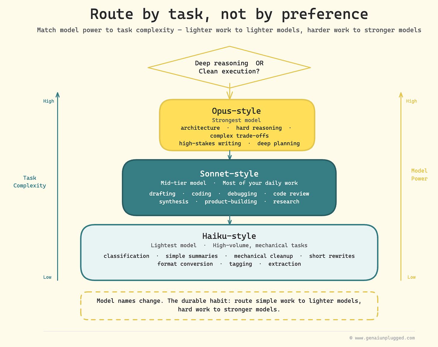 Use right Claude model for the right job Use right Claude model for the right job
