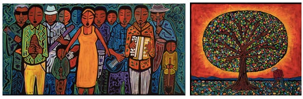 Jose Ramirez, painter, teacher, and gardener - by Amy Allen