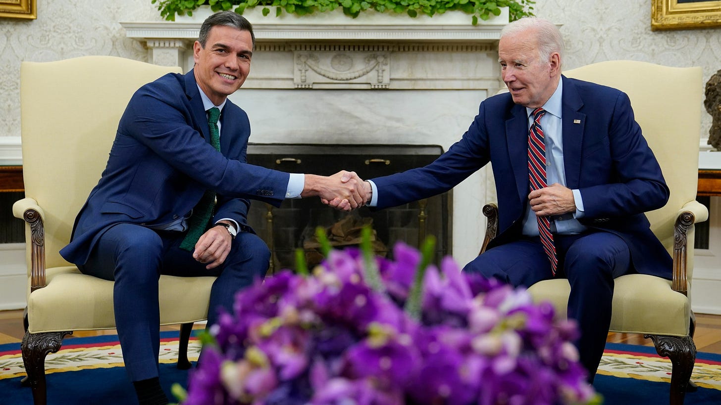 Biden commends Spanish Prime Minister Pedro Sánchez for collaboration ...
