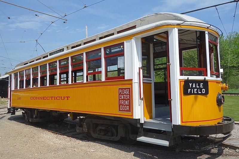 File:Close-up of Connecticut Company car 1160 at Seashore Trolley Museum, May 2016.jpg