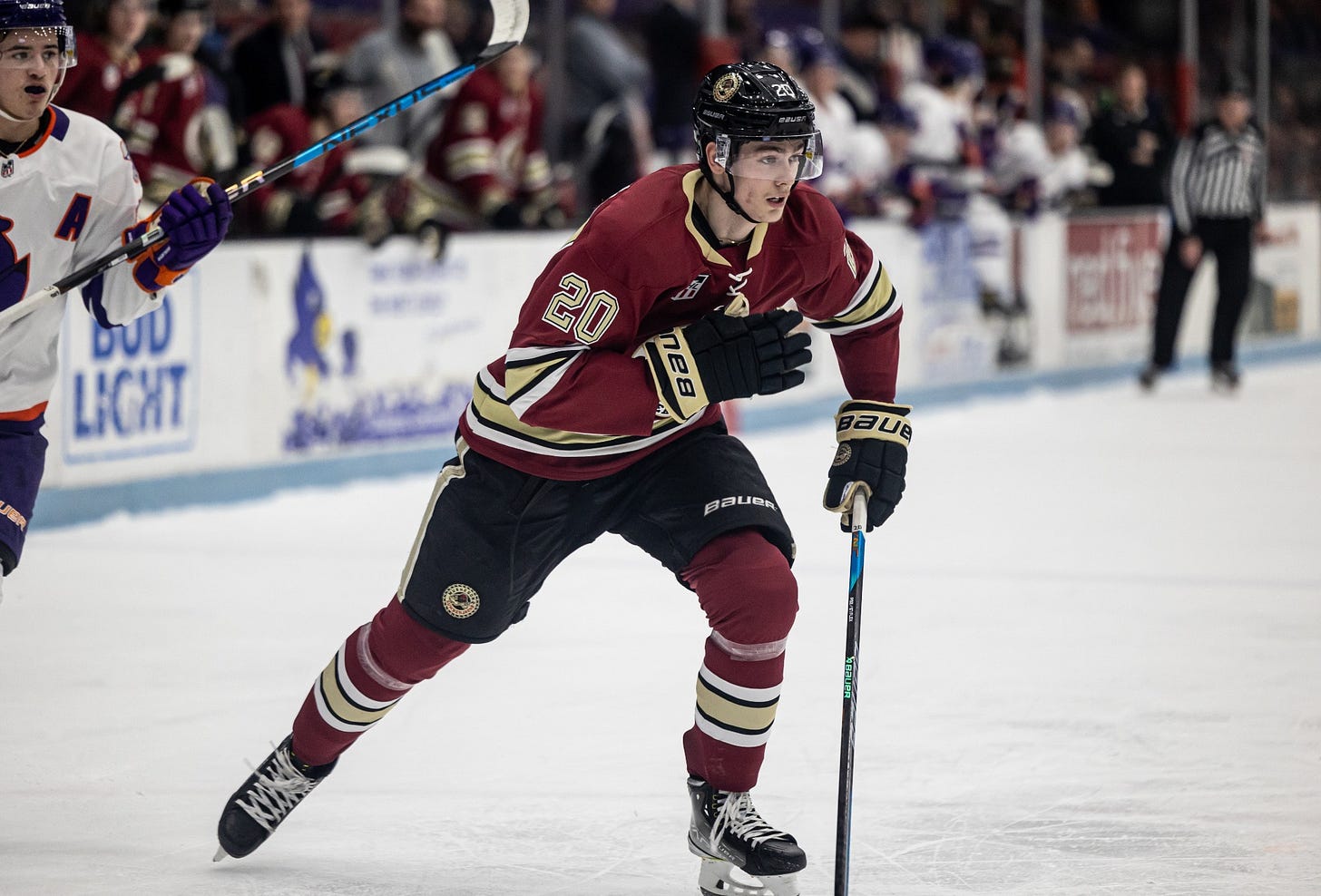 Forward Michael Callow gave the new-look Lumberjacks a spark last Friday  with two huge goals - Muskegon Lumberjacks