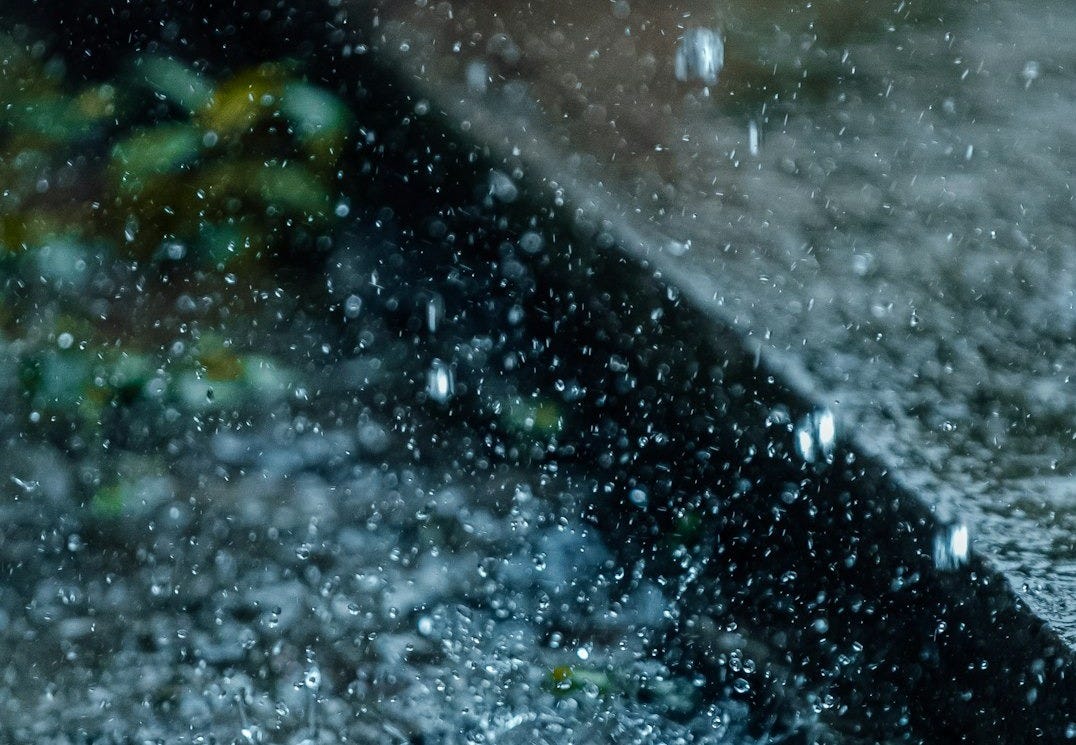 water droplets on glass window