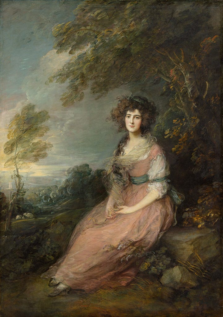 Mrs. Richard Brinsley Sheridan, Thomas Gainsborough, 1785 - 1787, Oil on Canvas, National Gallery of Art