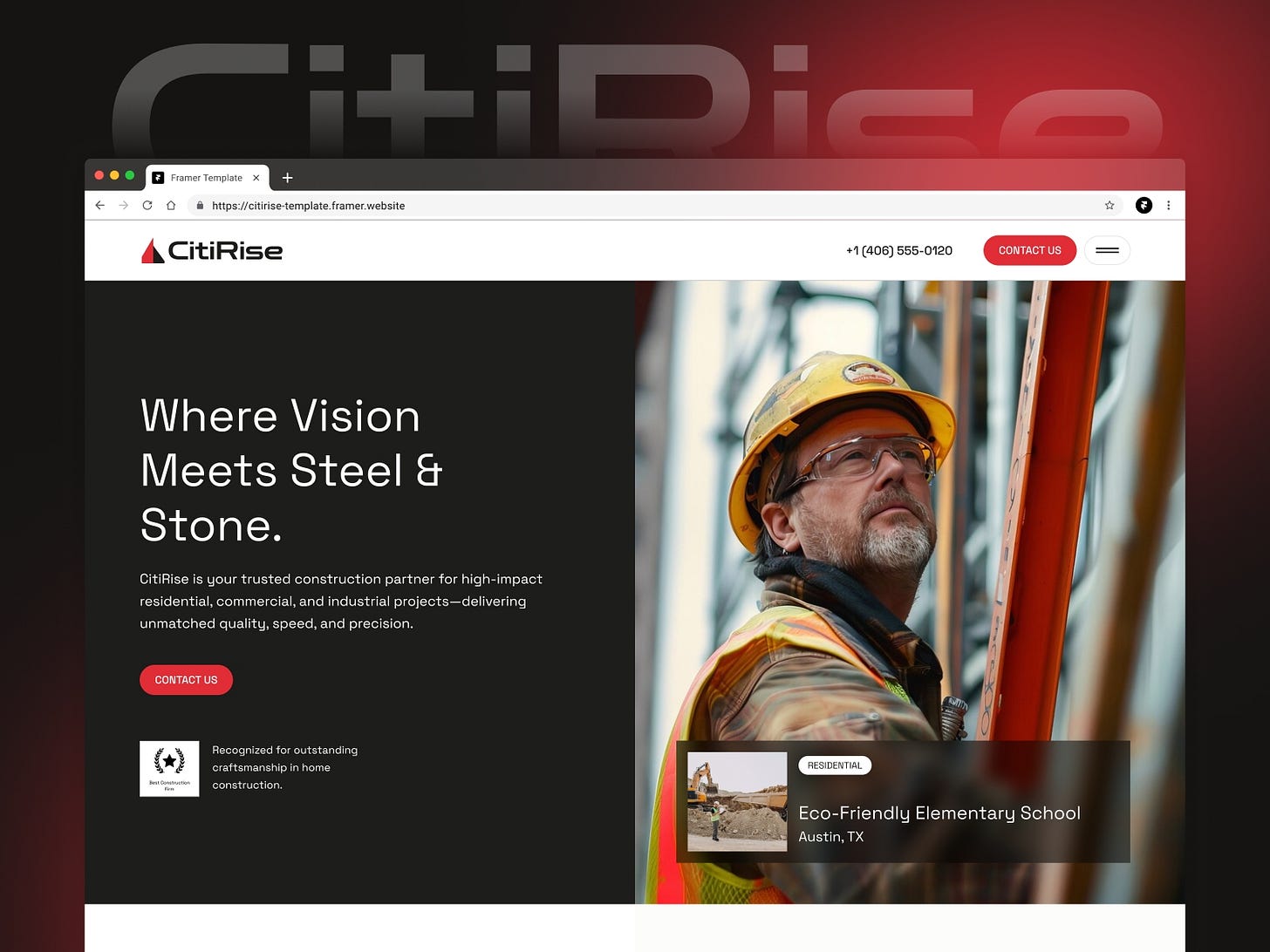 CitiRise — Construction Website Template