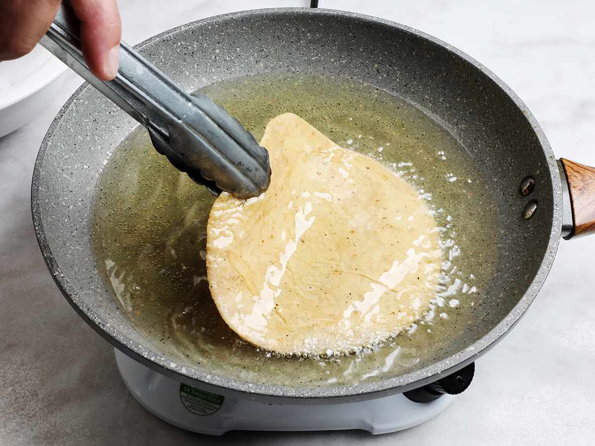 Frying Corn Tortilla