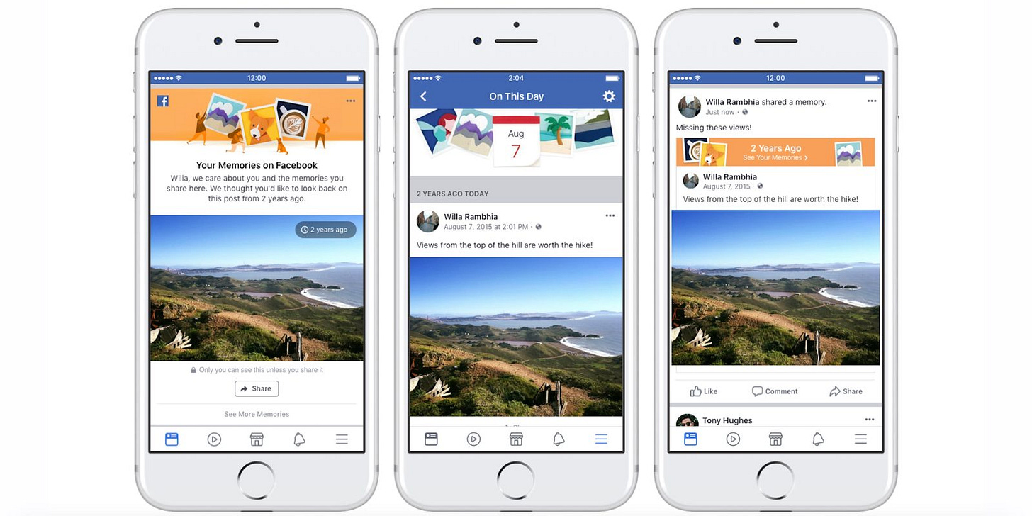 Facebook announces new memory features & 'On This Day' changes ...