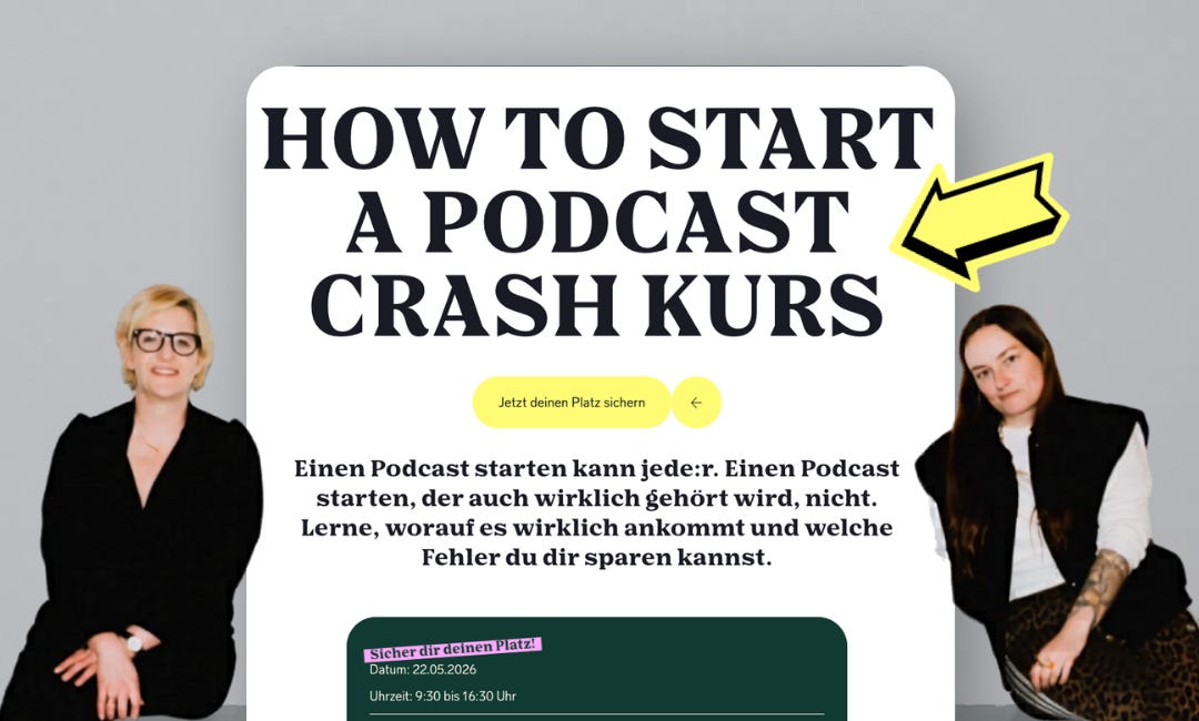 NEU: Podcast Crash Kurs (+ Rabattcode für Mitglieder) 👀