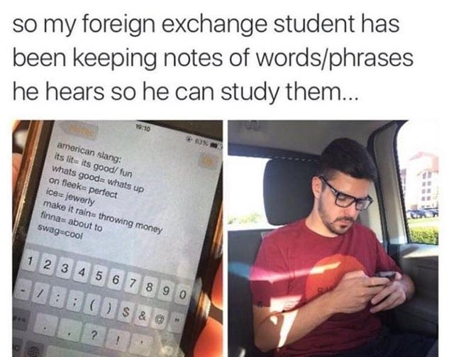 Wholesome foreign exchange students