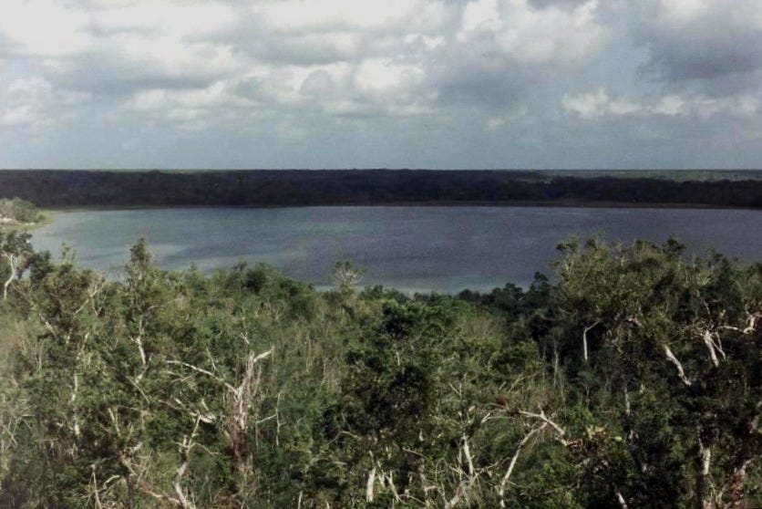 Lake Macaxoc in Coba