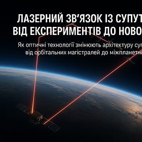Лазерний зв’язок із супутниками: від експериментів до нової індустрії