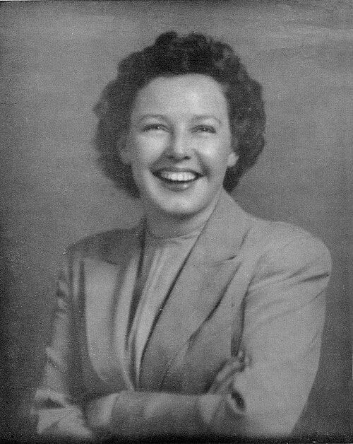 PHOTO OF BETTY MACDONALD, AUTHOR OF "THE EGG AND I," TO ACCOMPANY HEATHER KING'S POST ON MACDONALD'S WORK