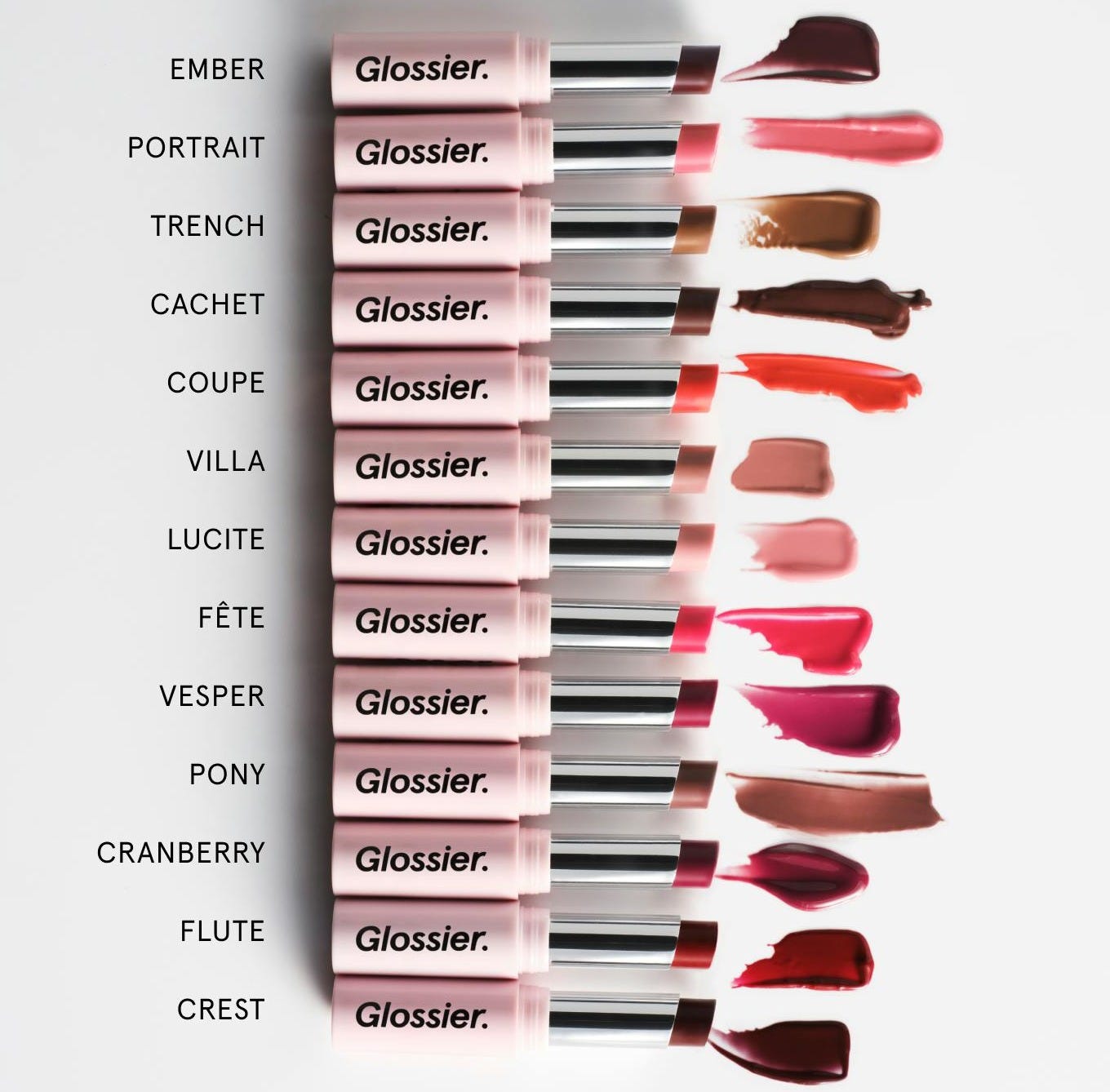 A picture of Glossier Ultralip Cloud Paint for The Beauty Ed® substack best 2026 lipstick review