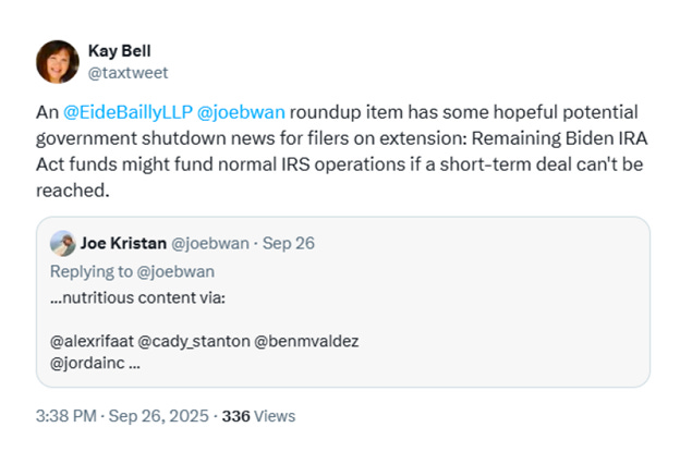 Taxtweet RT joebwan eidebailly roundup 092625