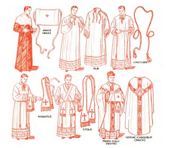 Liturgical vestments in Catholic Mass