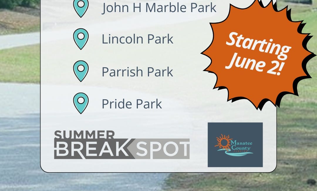 Free Summer Meals Available for Kids and Teens at Manatee County Parks