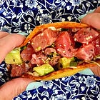 Tuna Sashimi Tacos & Albariño