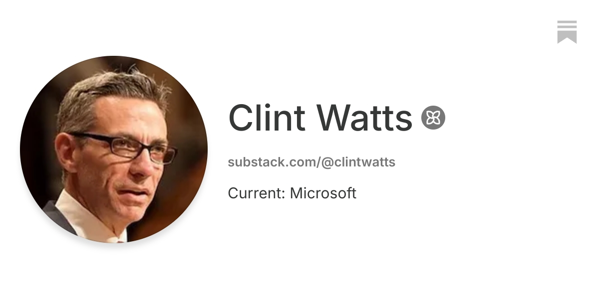 Clint Watts | Substack