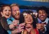 group, friends, travelers, couples, celebration, New Year