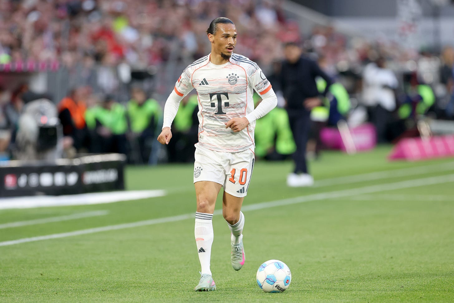Leroy Sane in action for Bayern Munich Leroy Sane in action for Bayern Munich