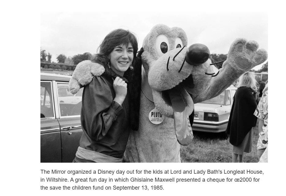 TajMarieX 🗽🔥 on X: "During that same period in 1985, Ghislaine became  more involved in philanthropy work, as in the case of "Disney Day Out for  the Kids," as a part of