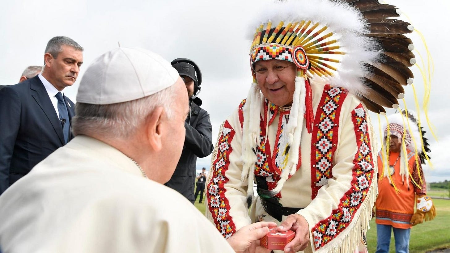 Pope Francis apologizes to Canada's Indigenous Peoples for church role in school abuse Pope Francis apologizes to Canada's Indigenous Peoples for church role in school abuse
