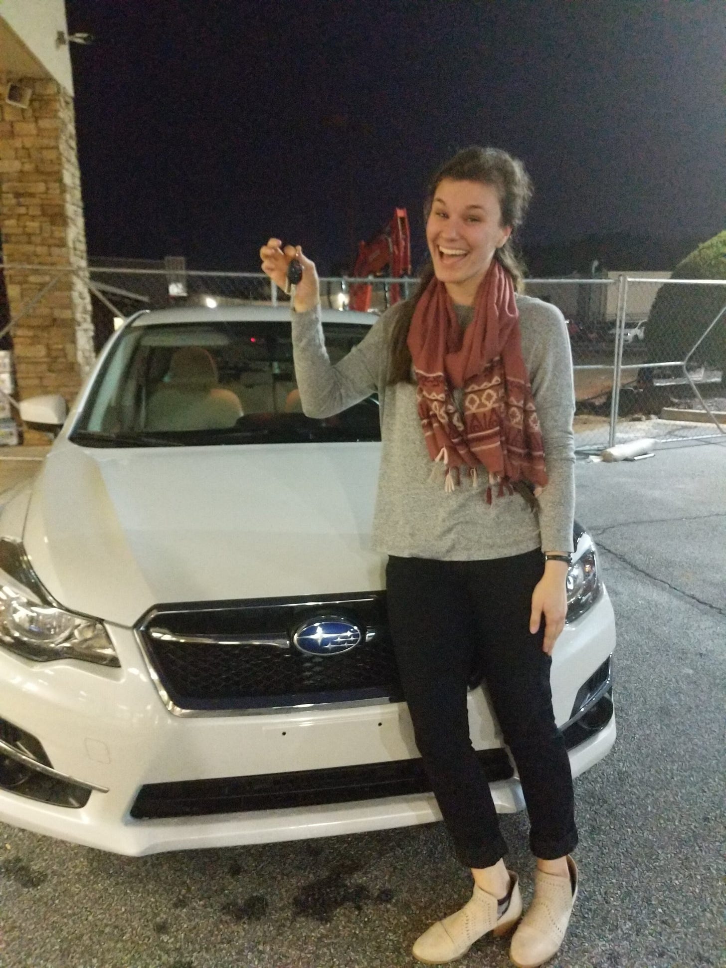 A young, naive driver, pictured here before any traffic citations were issued.